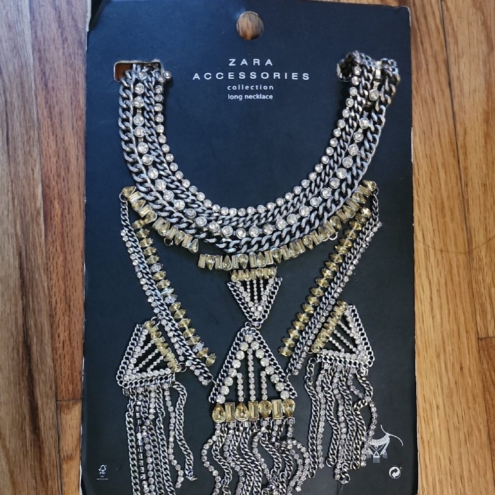 Zara Silver and Gold Layered Necklace